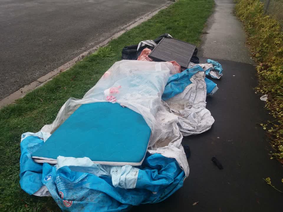 The photograph attached to this rubbish/recycling report