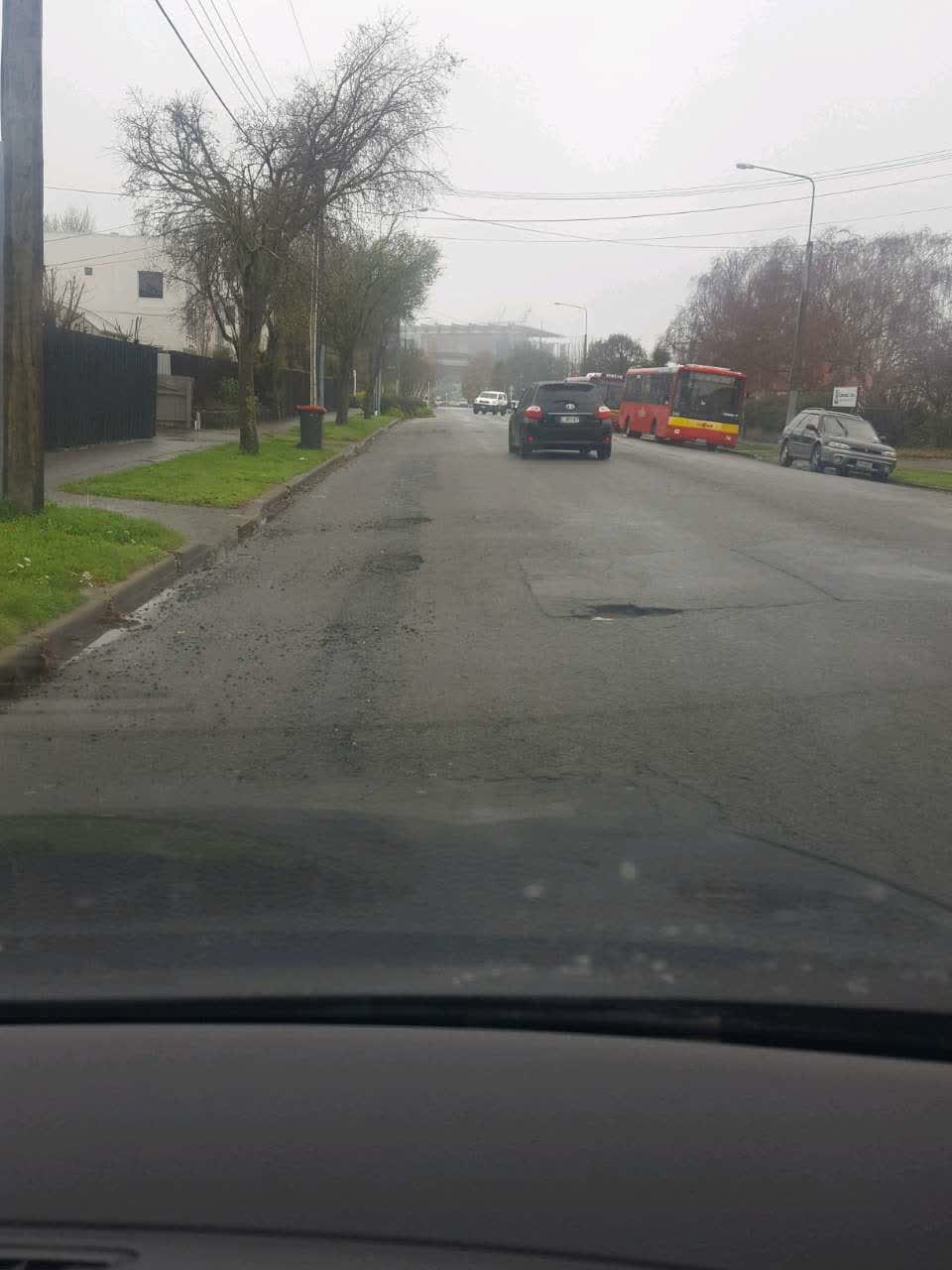 The photograph attached to this roading/streets report