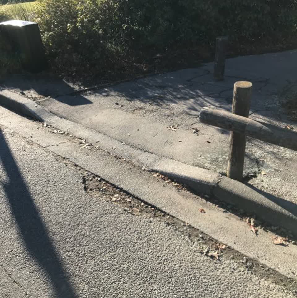 The photograph attached to this roading/streets report