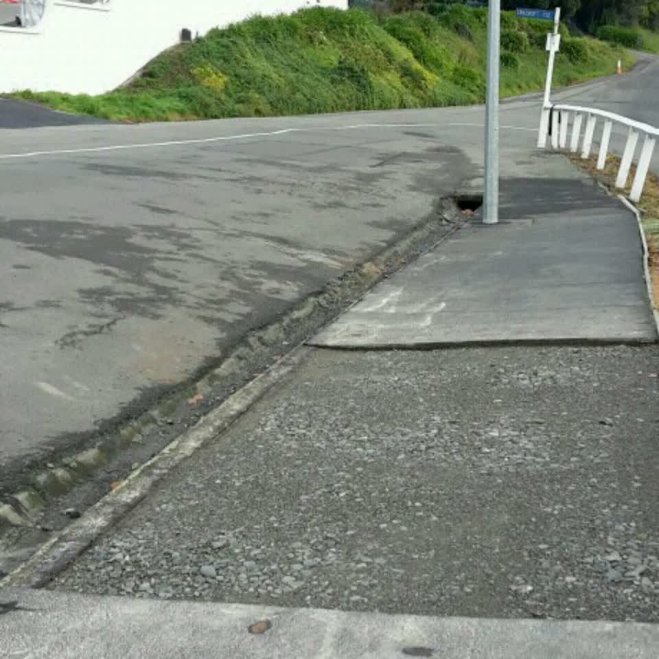 The photograph attached to this roading/streets report