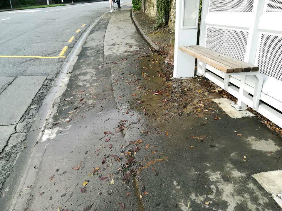 The photograph attached to this flooding report