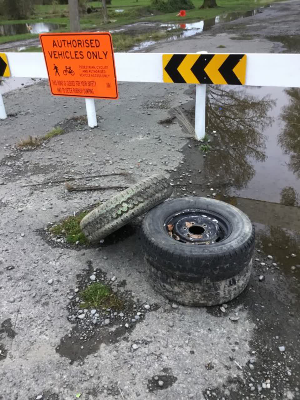 The photograph attached to this rubbish/recycling report