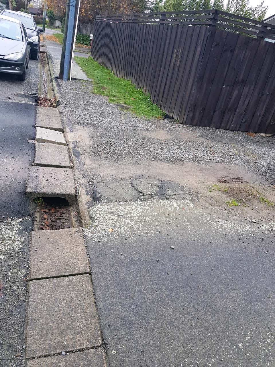 The photograph attached to this roading/streets report