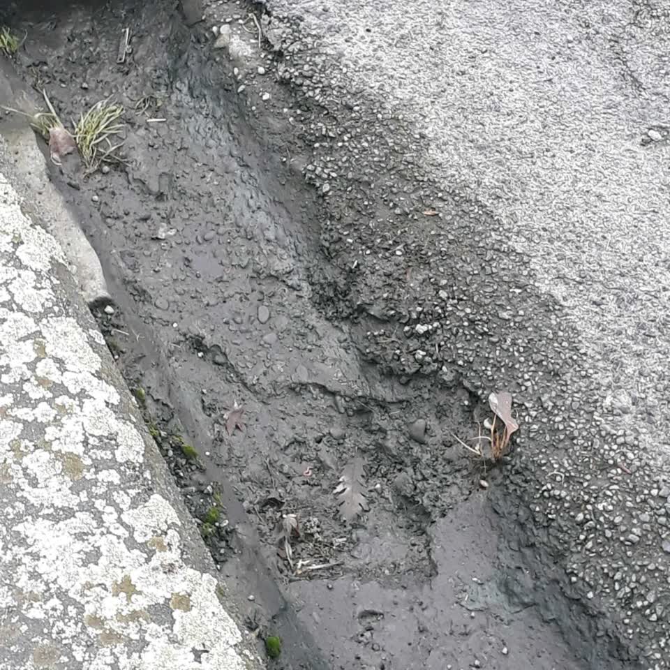 The photograph attached to this roading/streets report