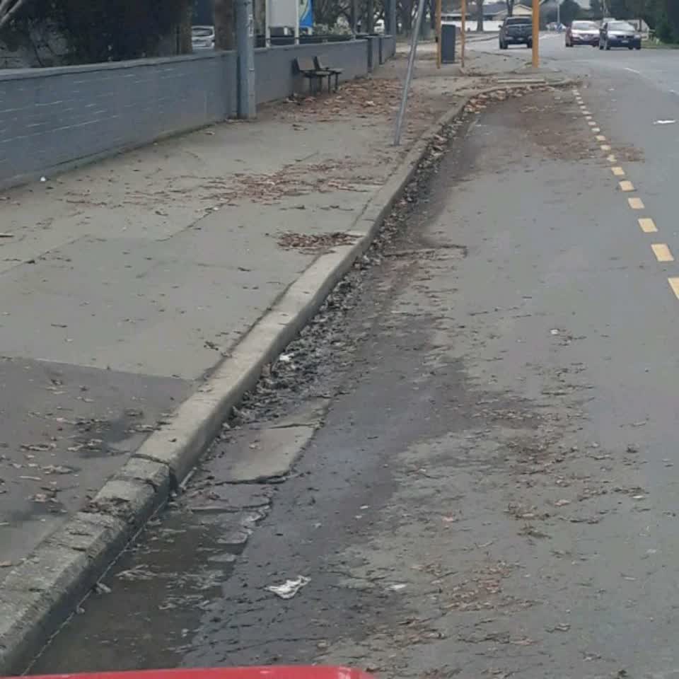 The photograph attached to this roading/streets report