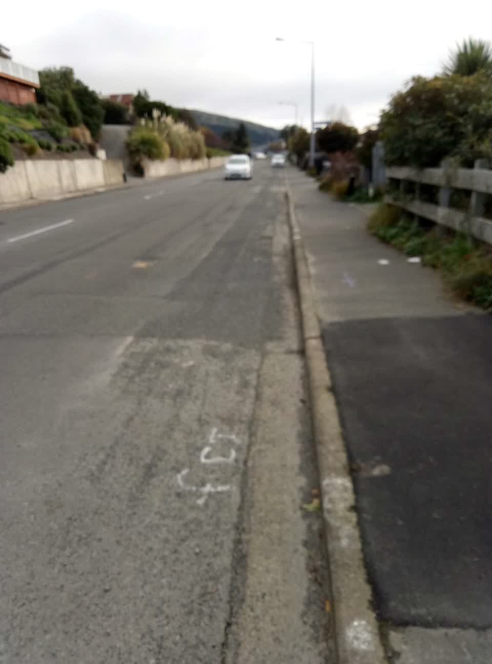 The photograph attached to this roading/streets report