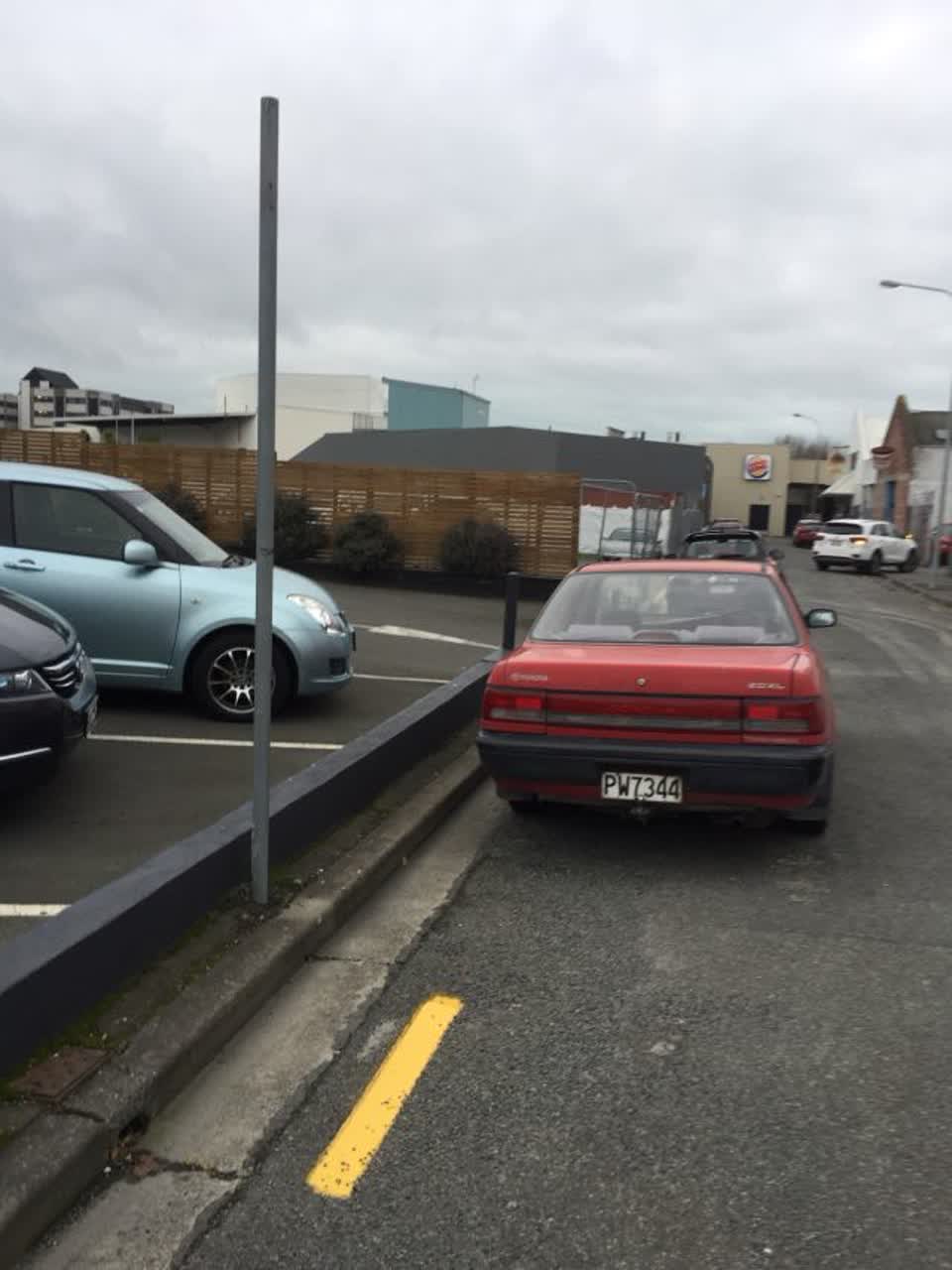 The photograph attached to this roading/streets report