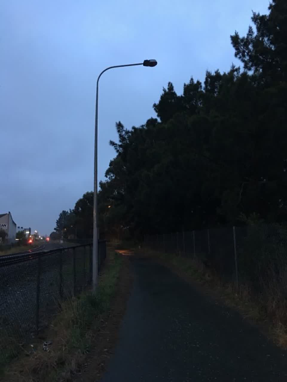 The photograph attached to this roading/streets report