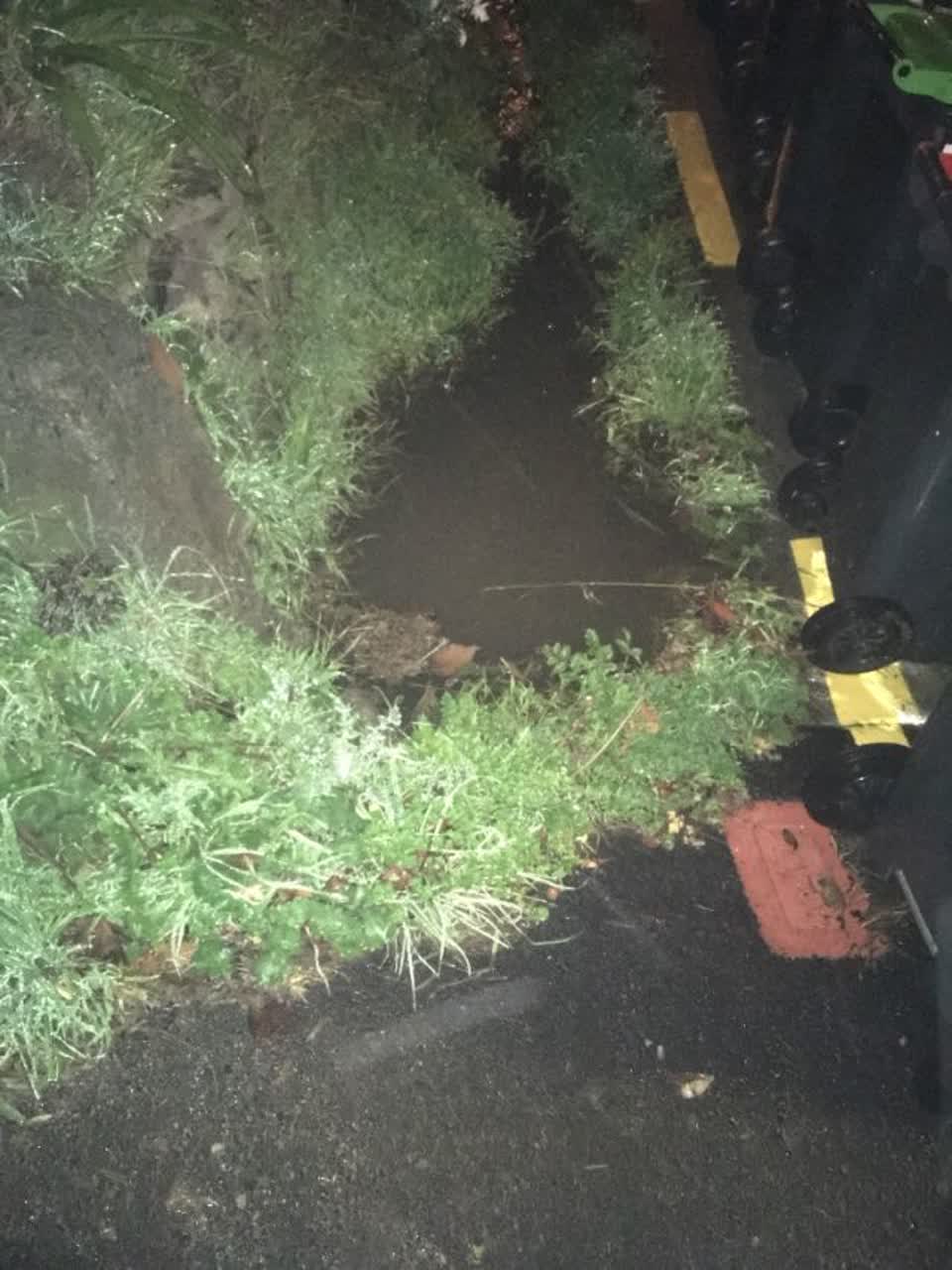 The photograph attached to this wastewater/stormwater report