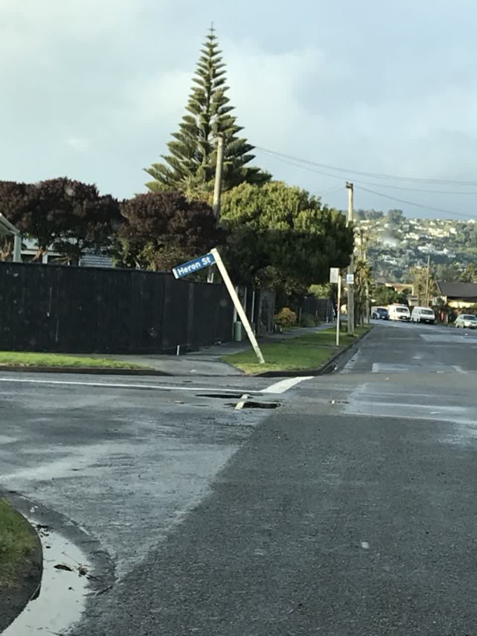 The photograph attached to this roading/streets report