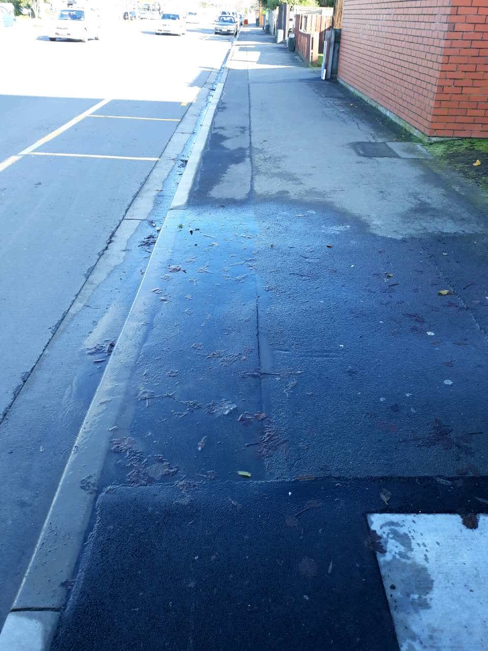 The photograph attached to this roading/streets report