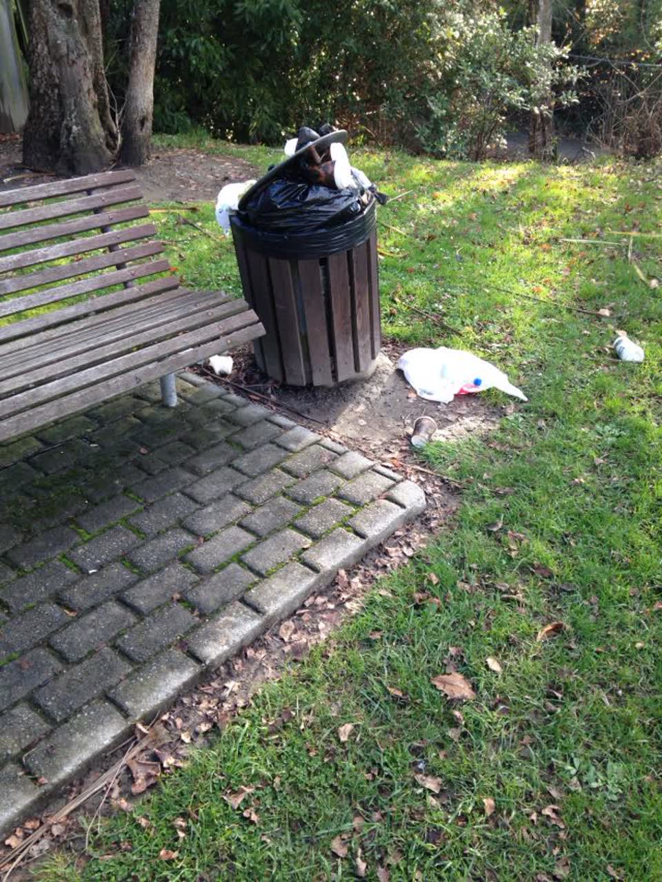 The photograph attached to this rubbish/recycling report