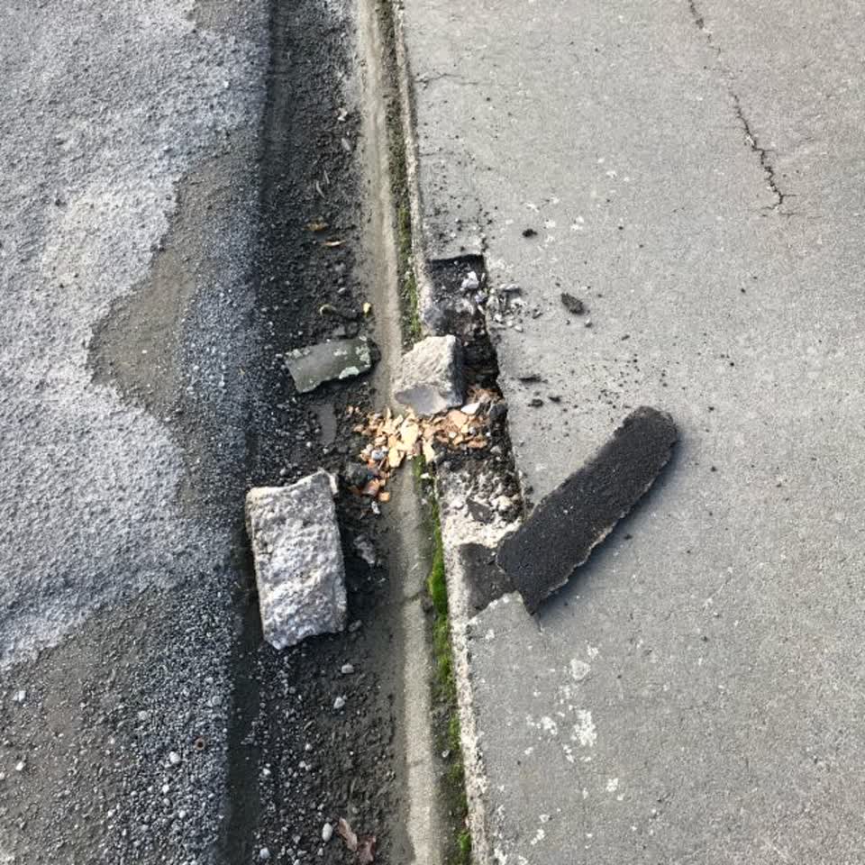 The photograph attached to this wastewater/stormwater report