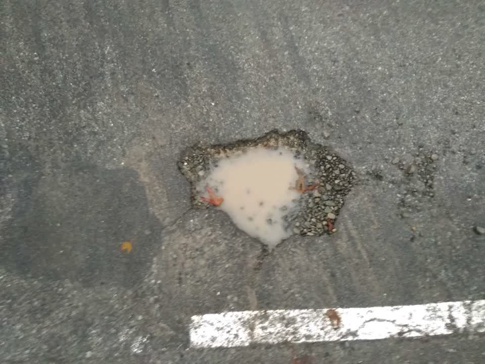 The photograph attached to this roading/streets report