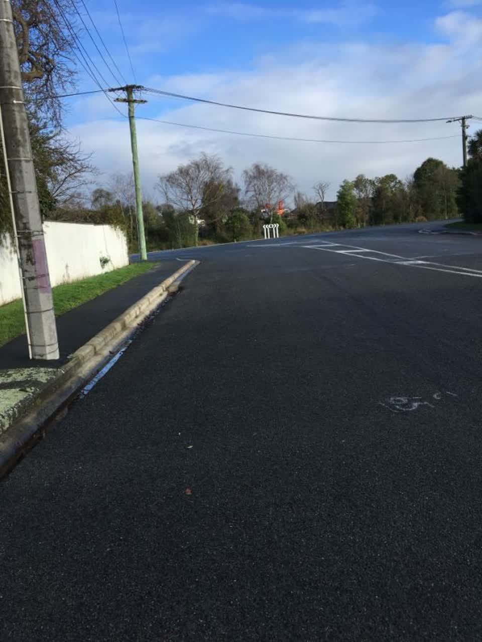The photograph attached to this roading/streets report