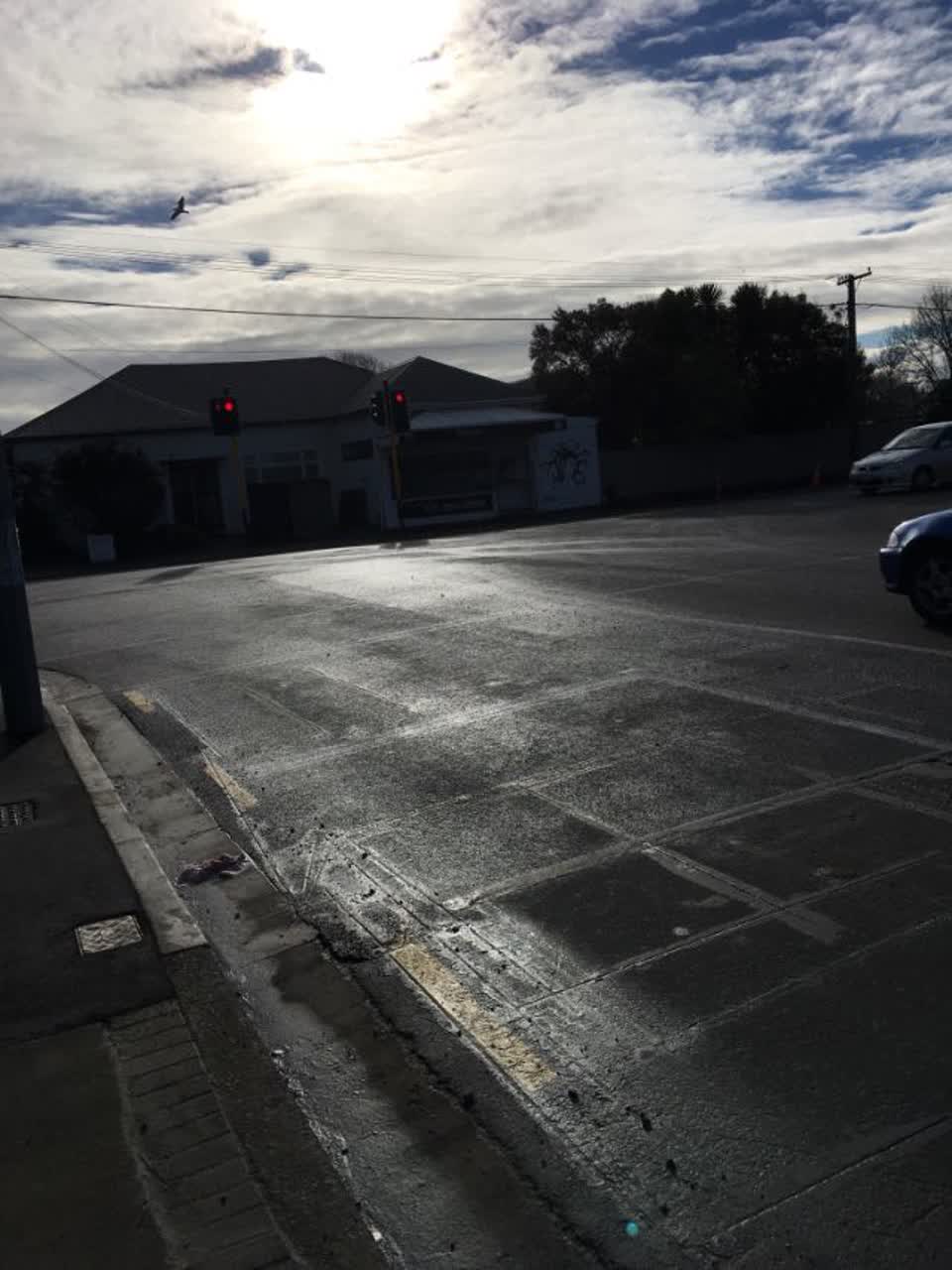 The photograph attached to this roading/streets report