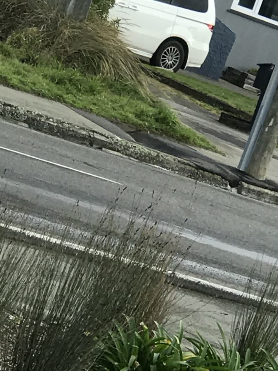 The photograph attached to this roading/streets report