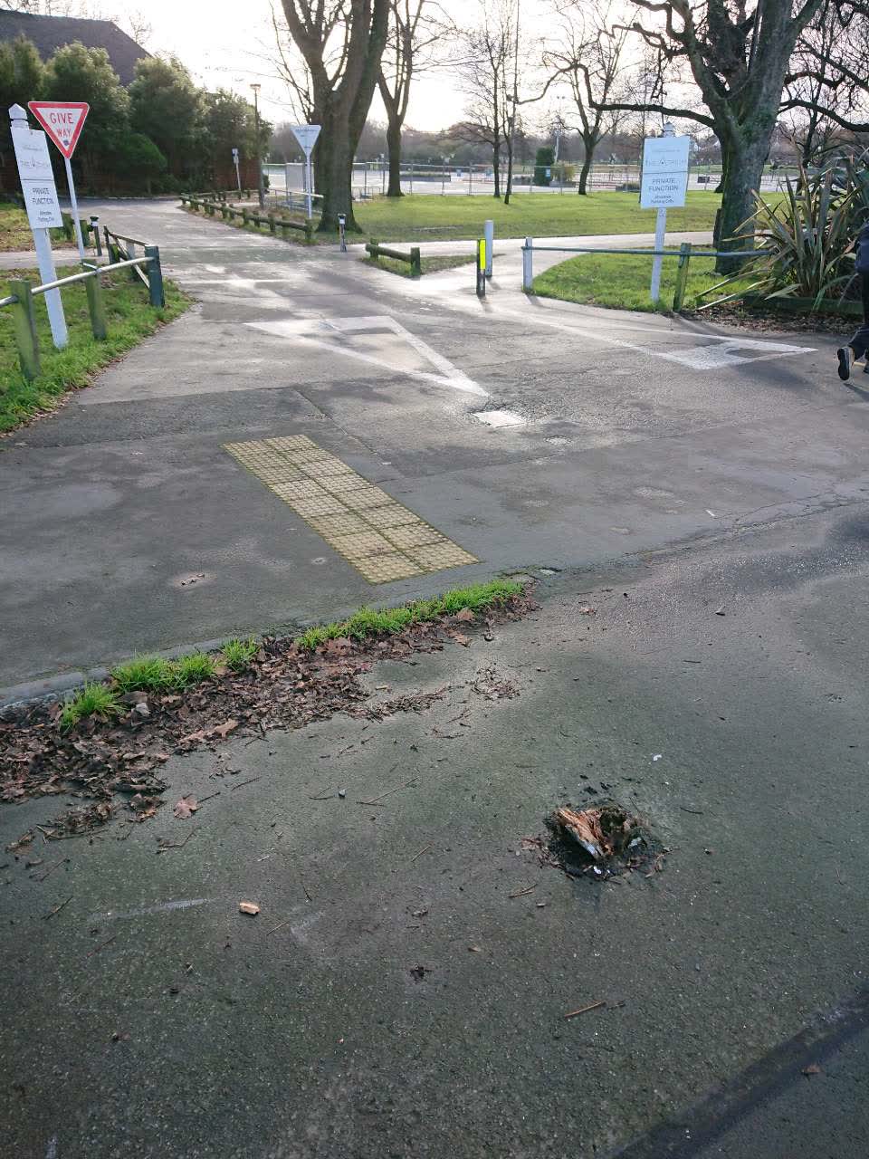 The photograph attached to this roading/streets report