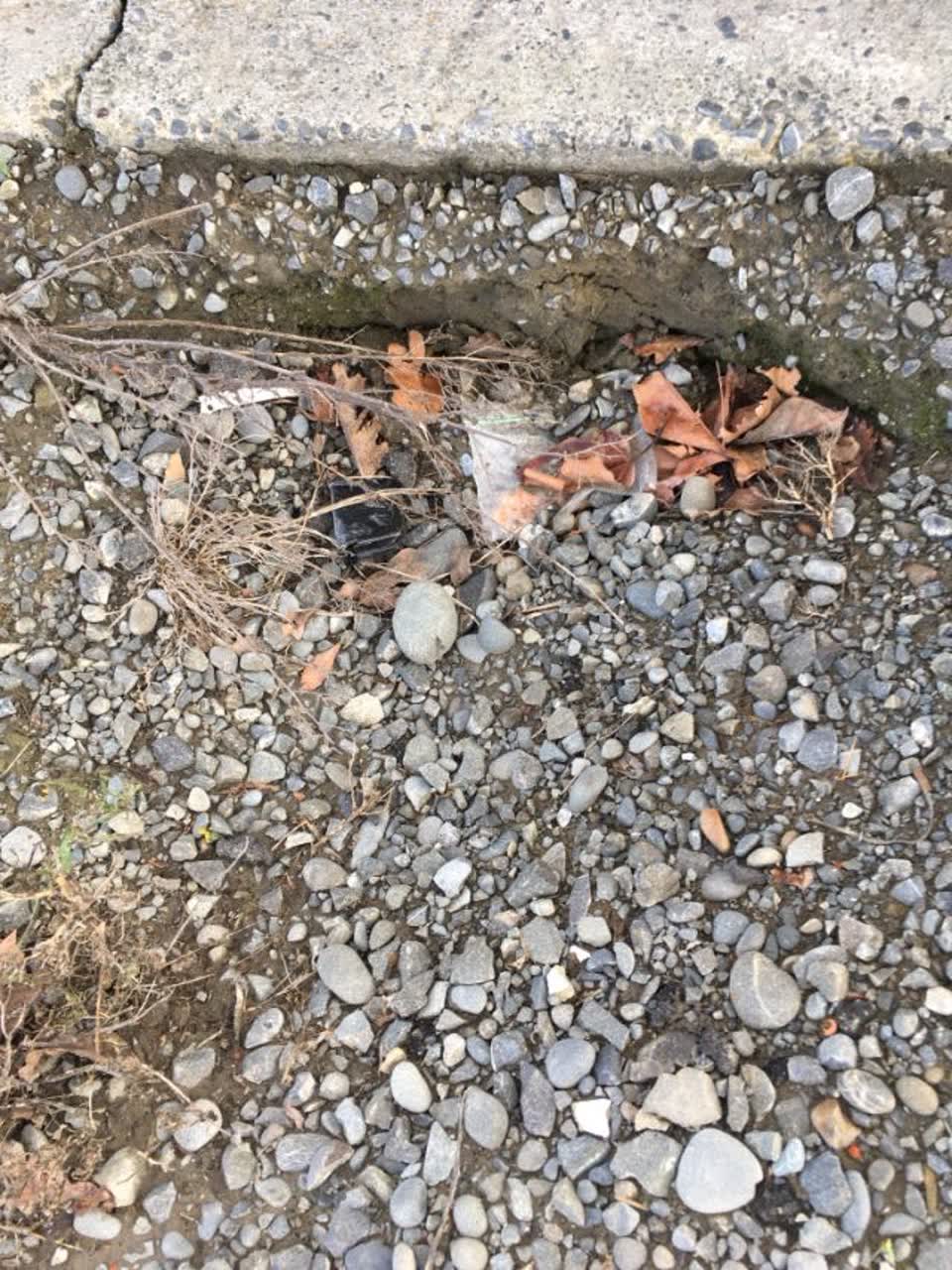 The photograph attached to this roading/streets report