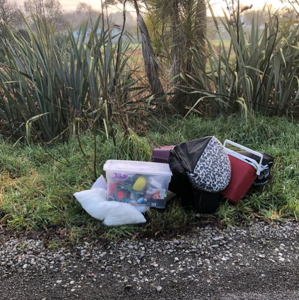 The photograph attached to this rubbish/recycling report