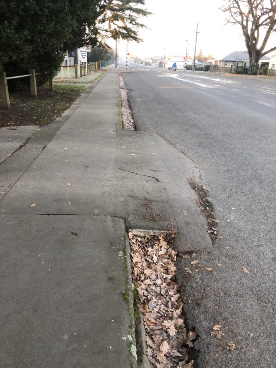 The photograph attached to this roading/streets report