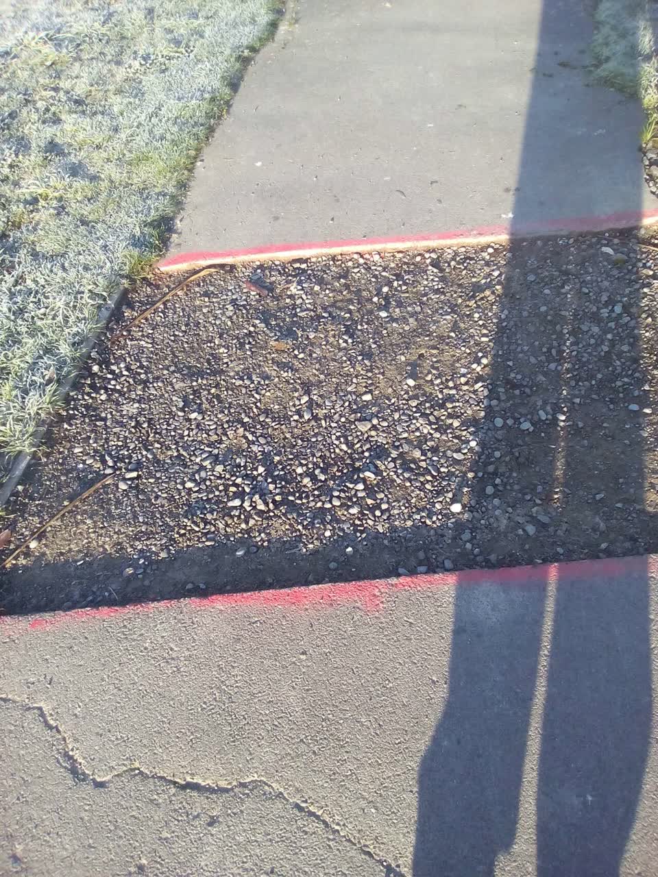 The photograph attached to this roading/streets report