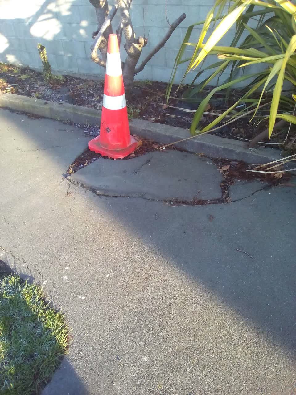 The photograph attached to this roading/streets report