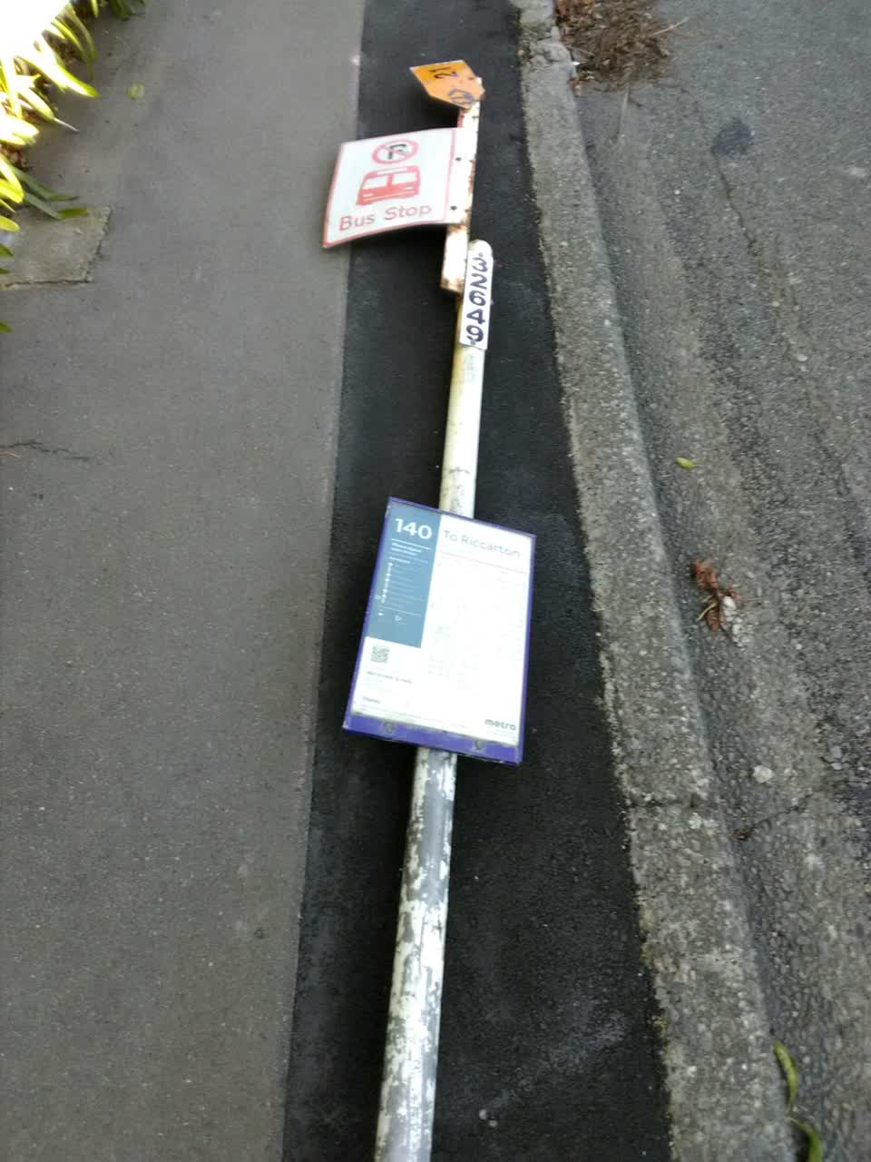 The photograph attached to this roading/streets report