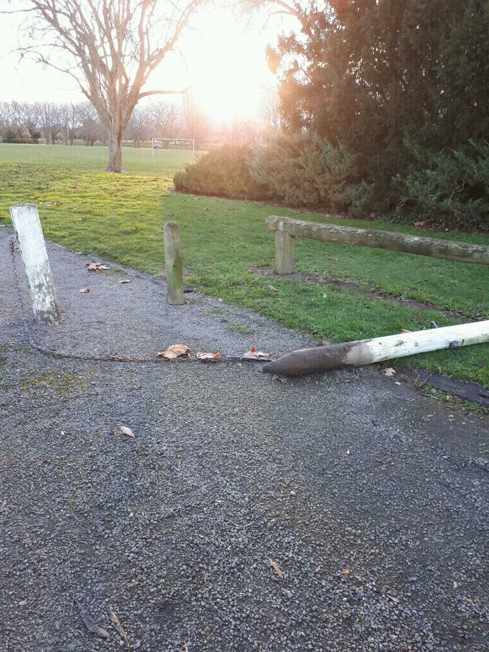 The photograph attached to this parks report