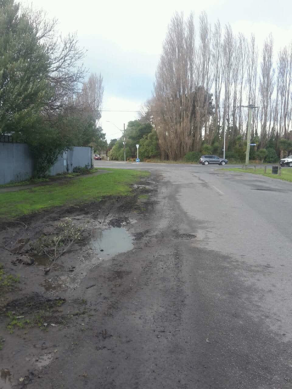 The photograph attached to this roading/streets report