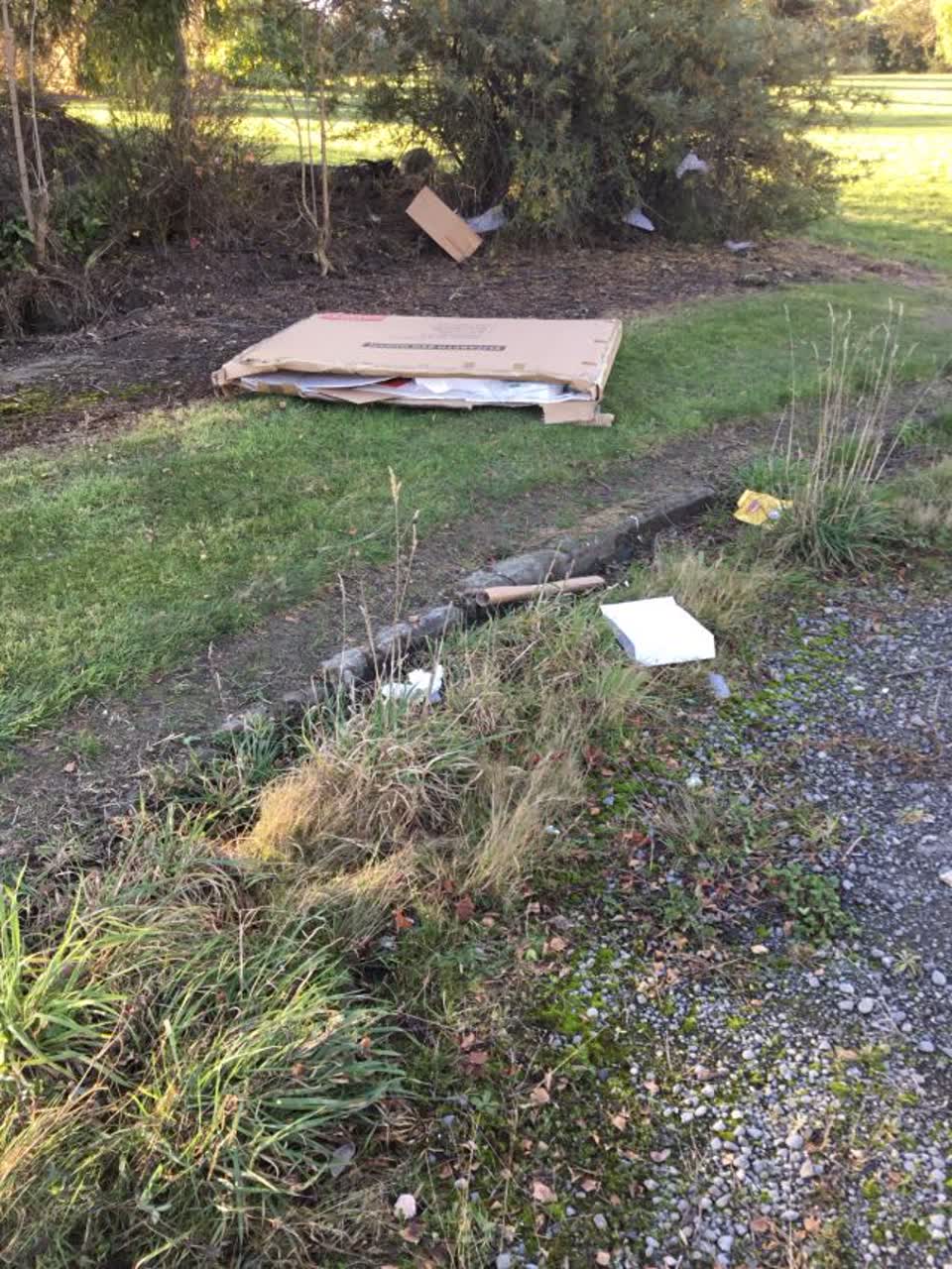 The photograph attached to this rubbish/recycling report