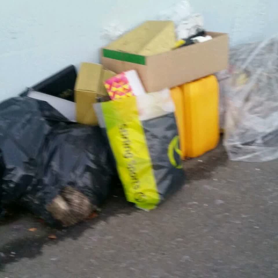 The photograph attached to this rubbish/recycling report