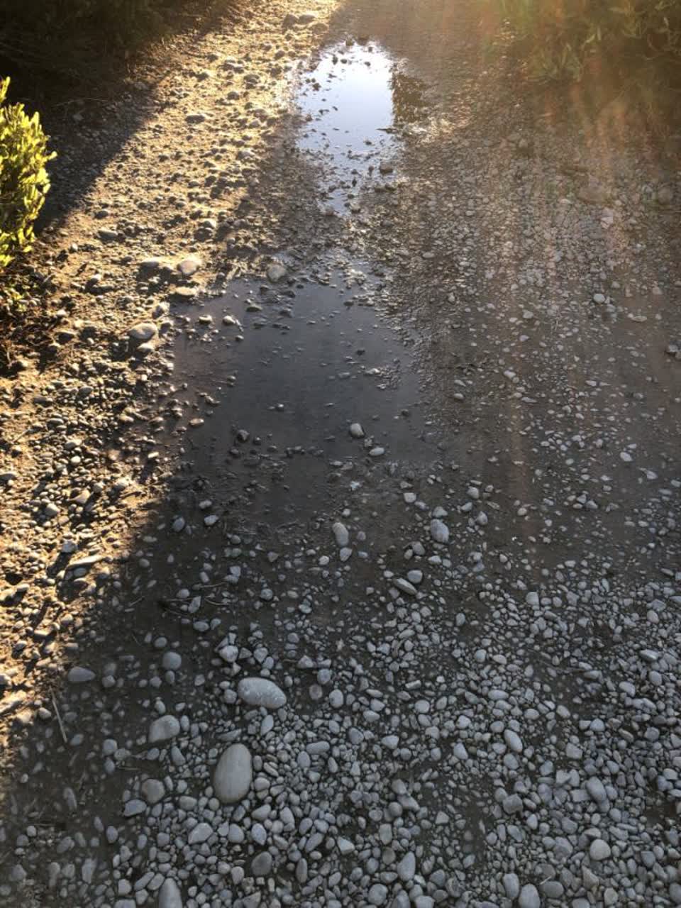 The photograph attached to this roading/streets report