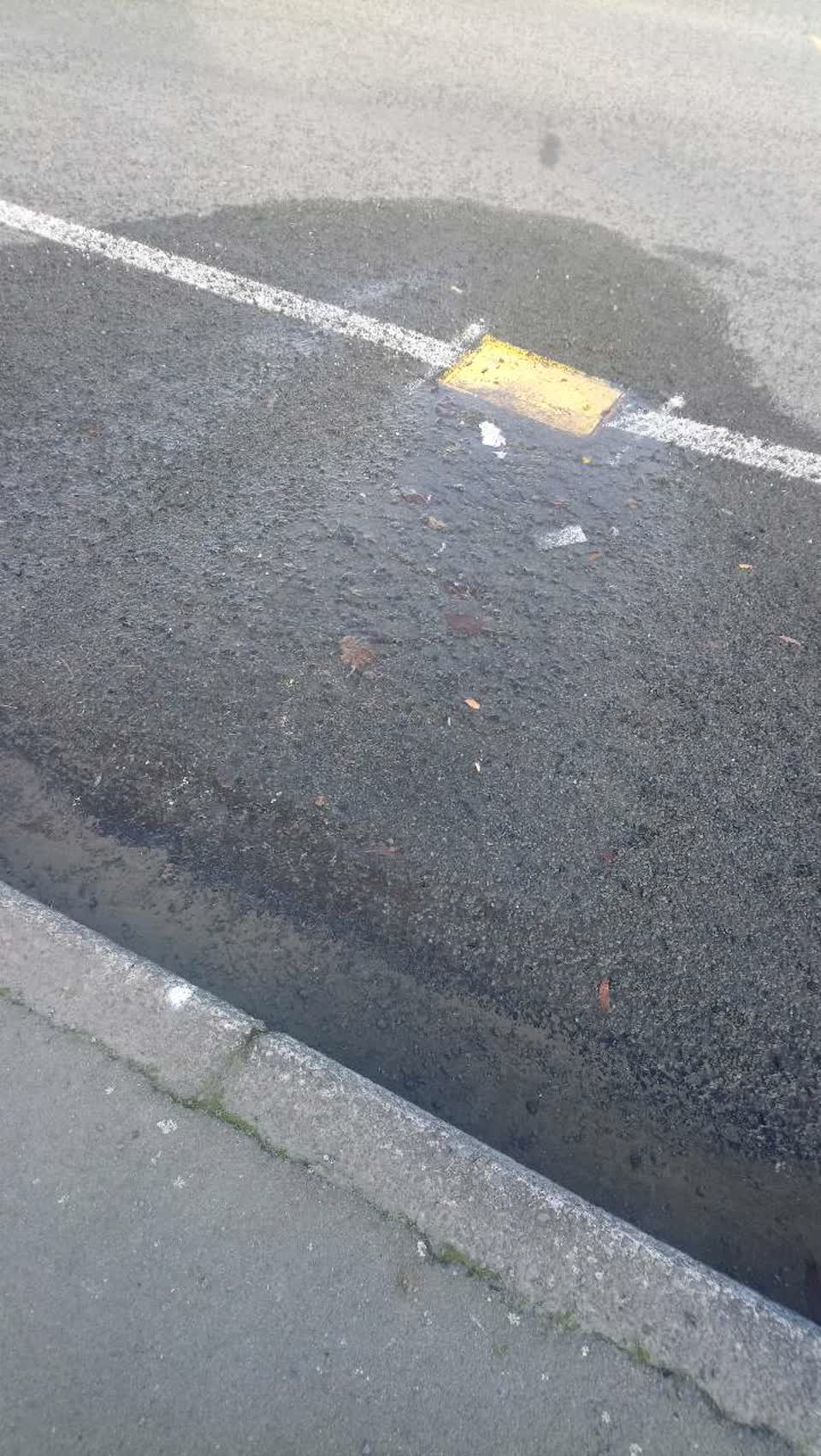 The photograph attached to this flooding report