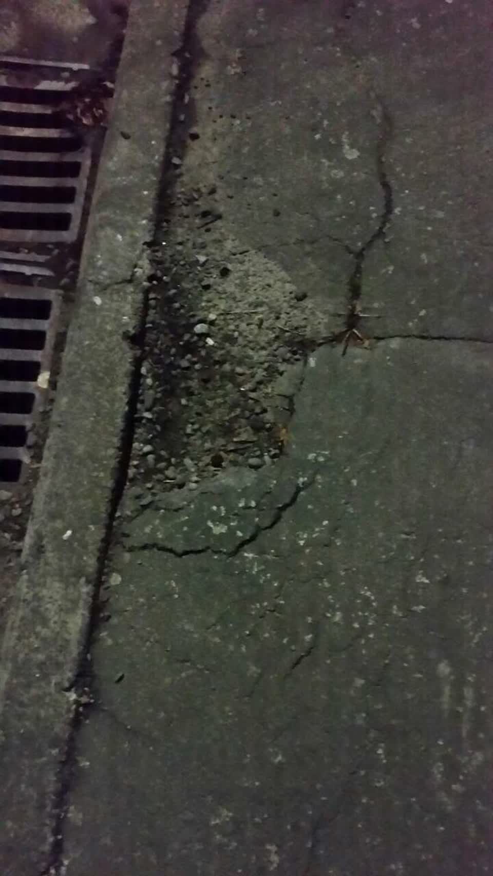 The photograph attached to this roading/streets report