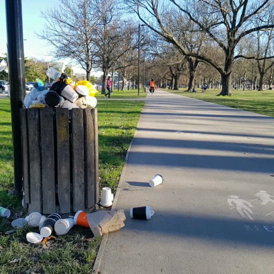 The photograph attached to this rubbish/recycling report