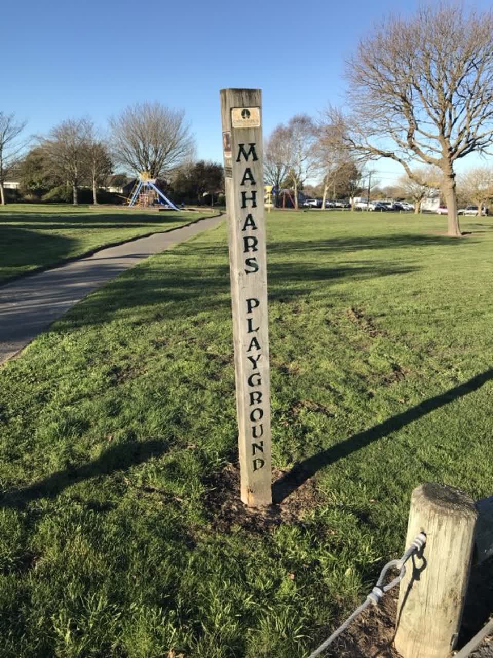 The photograph attached to this parks report