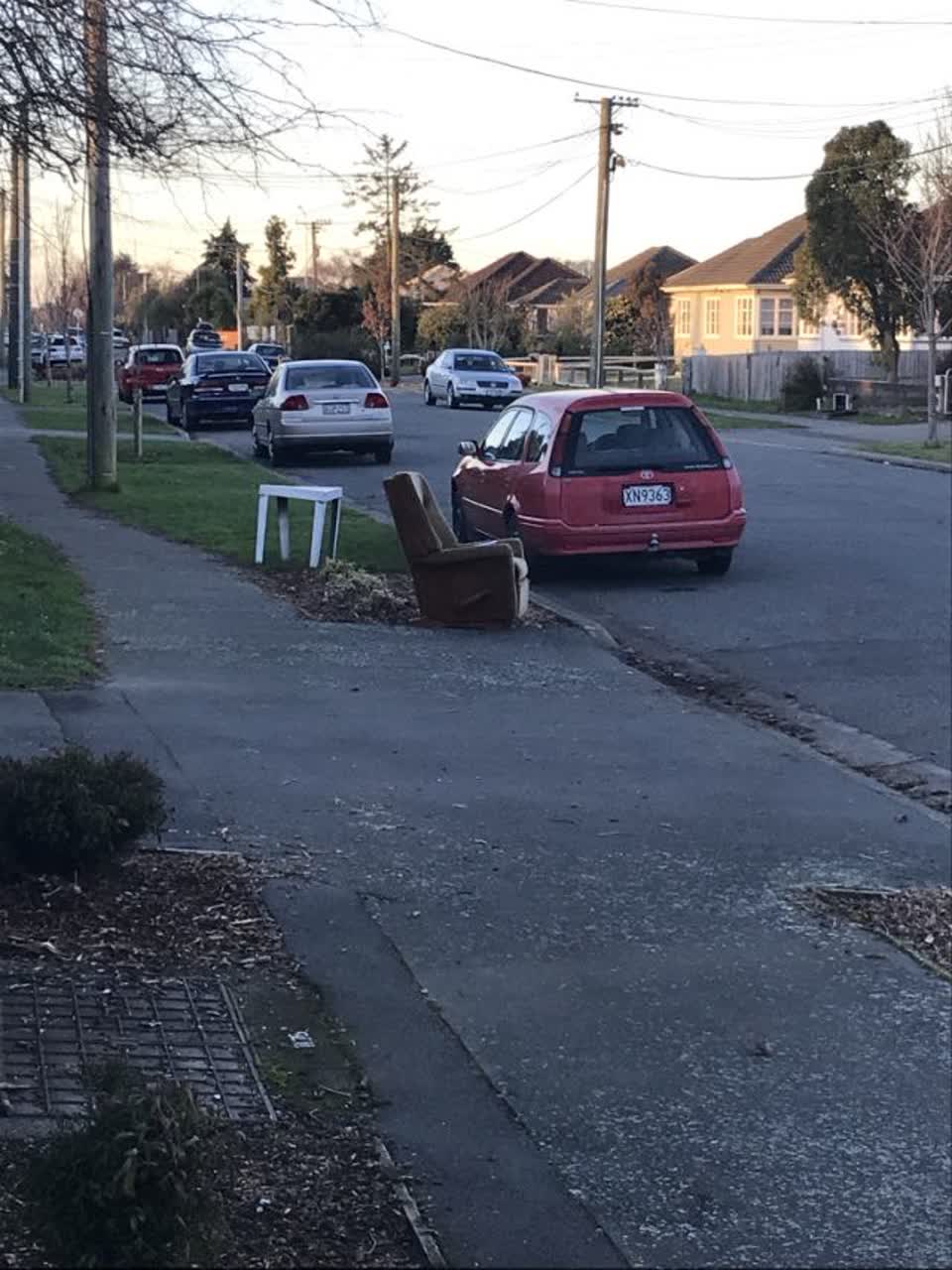 The photograph attached to this rubbish/recycling report