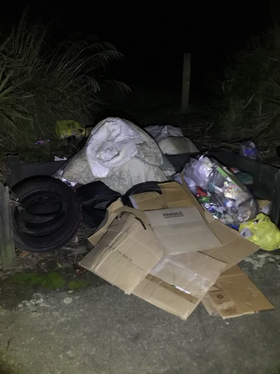 The photograph attached to this rubbish/recycling report