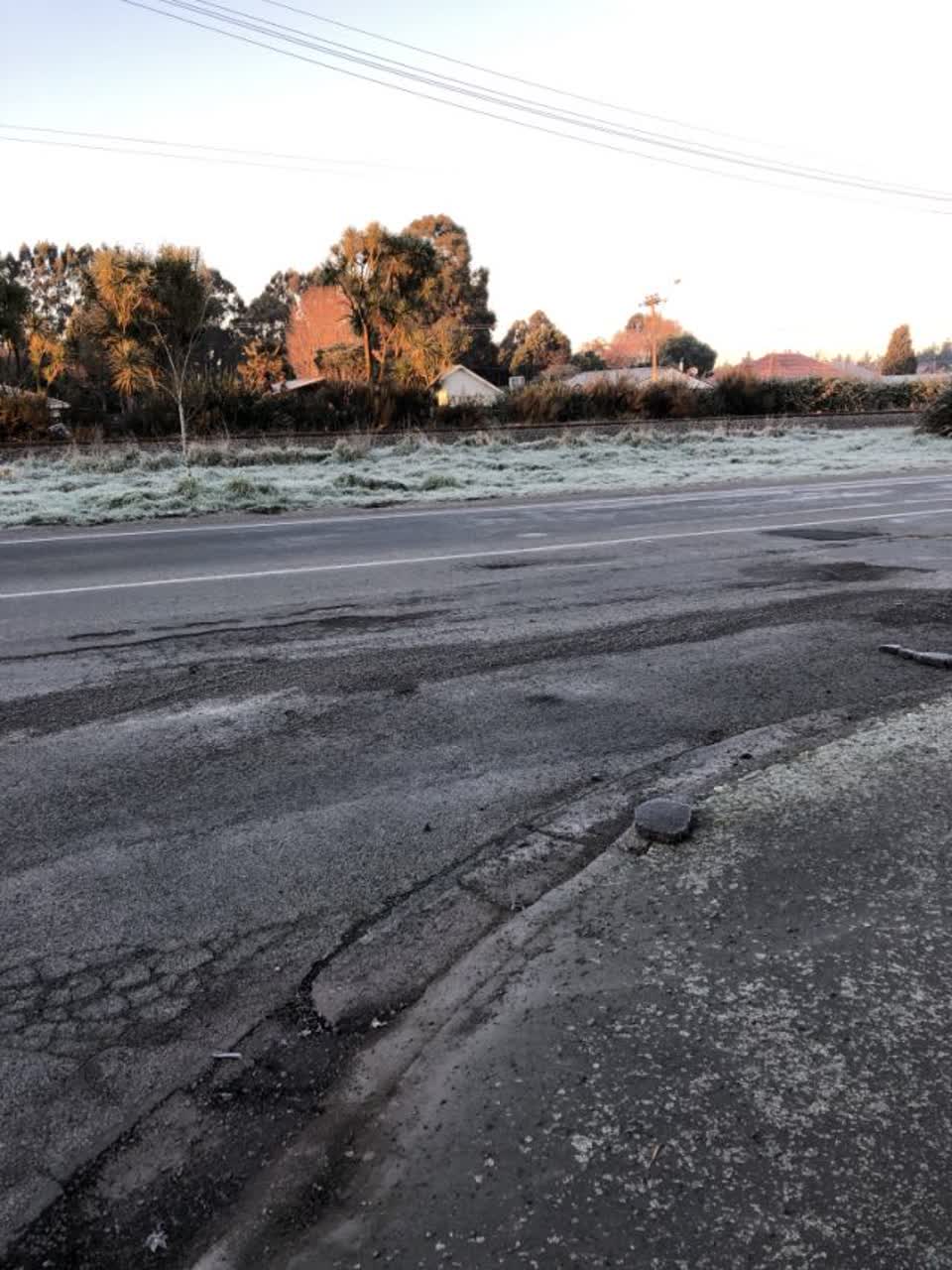The photograph attached to this roading/streets report