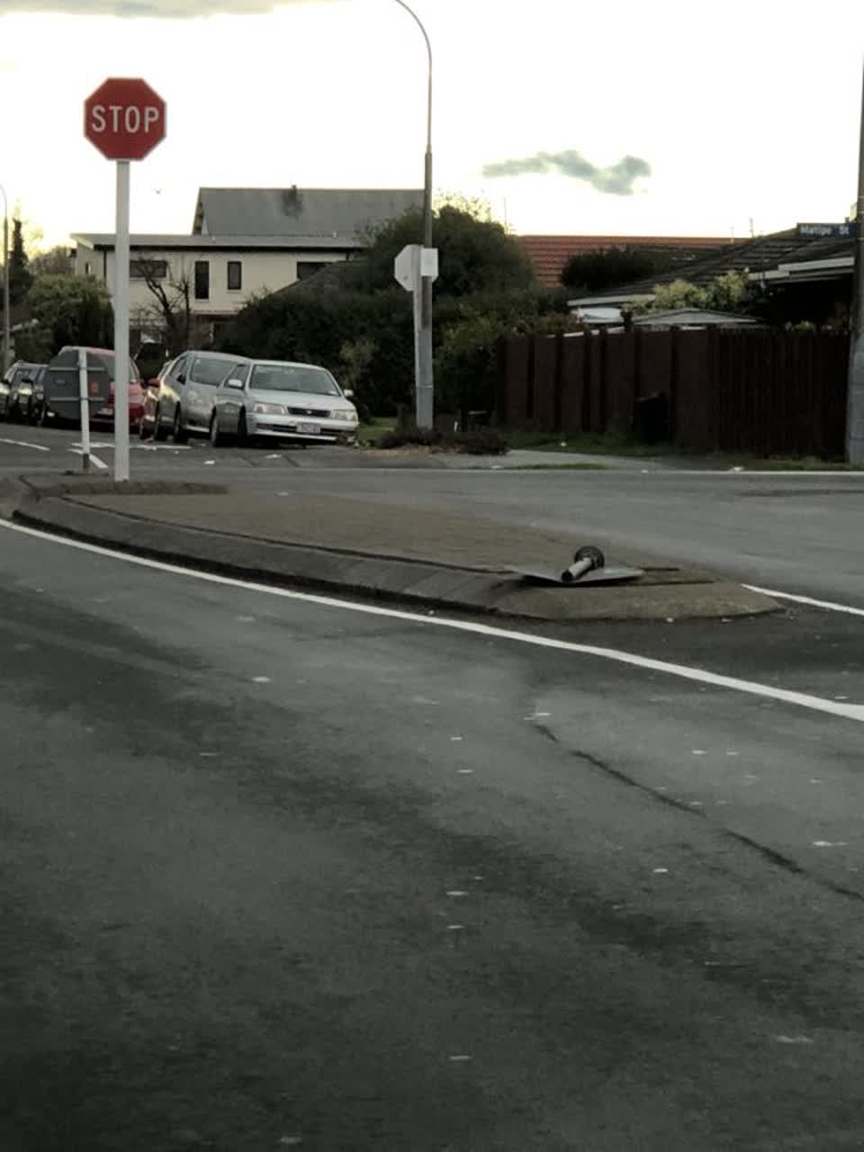 The photograph attached to this roading/streets report
