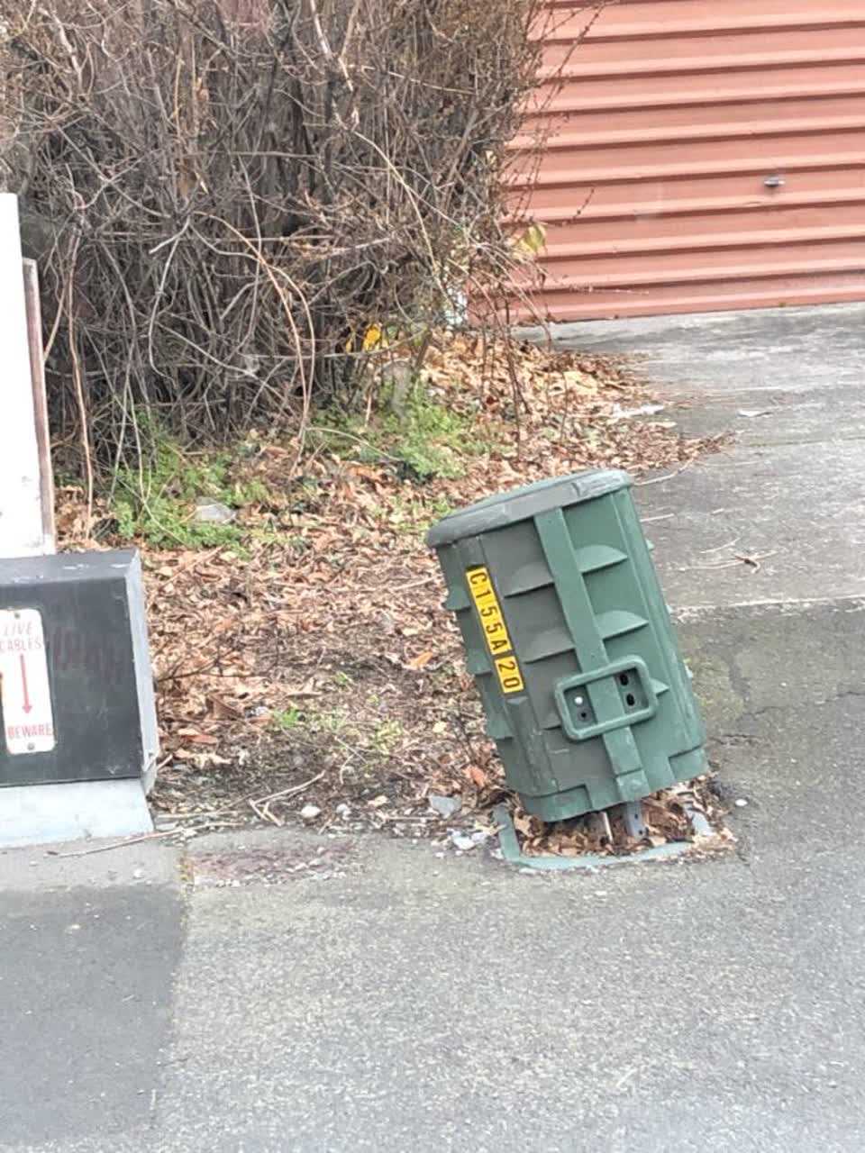 The photograph attached to this roading/streets report