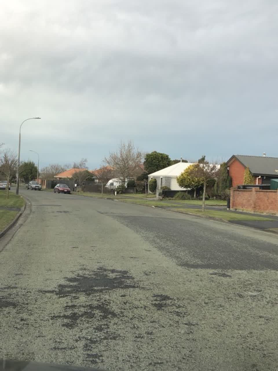 The photograph attached to this roading/streets report