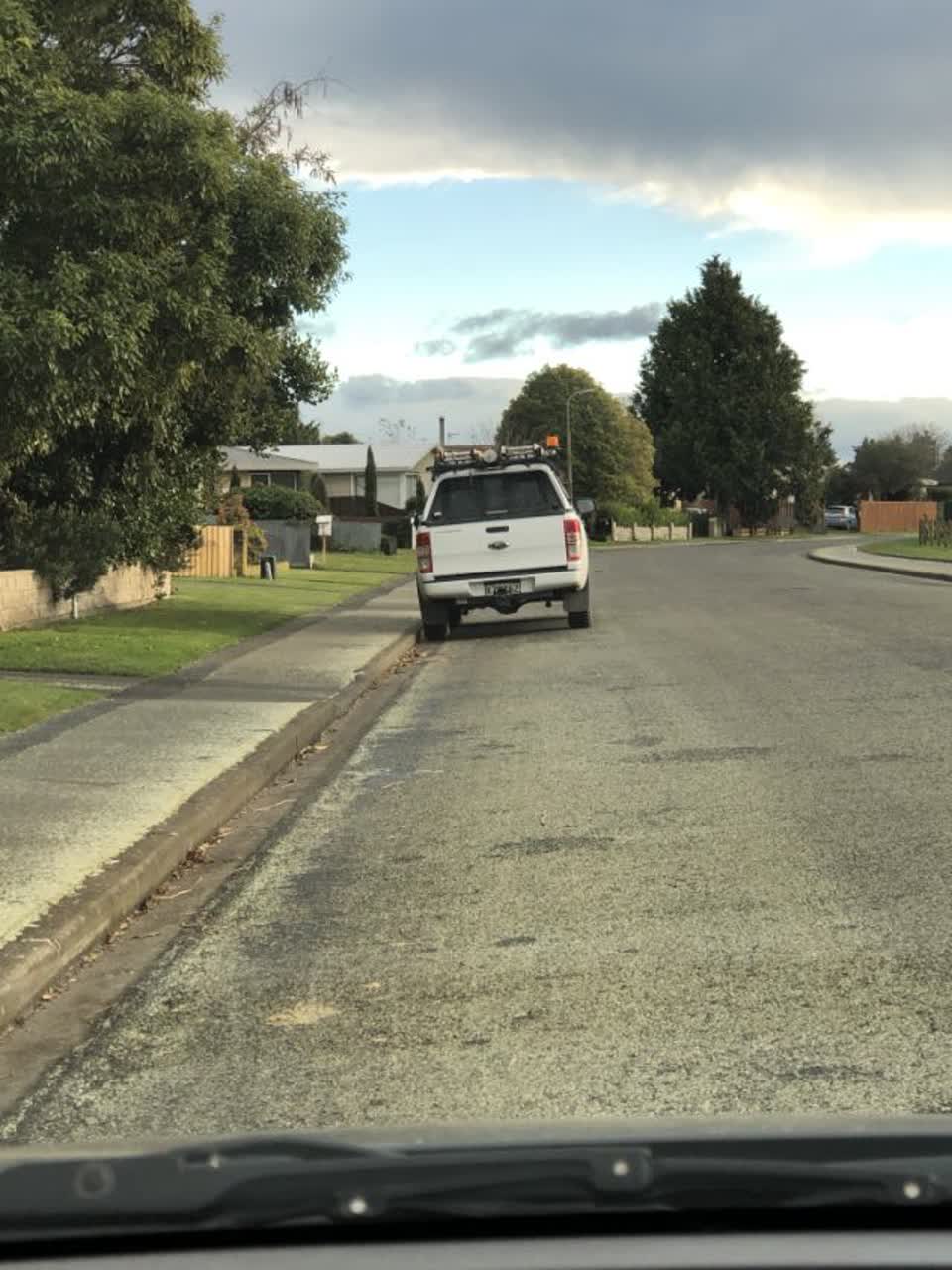 The photograph attached to this roading/streets report