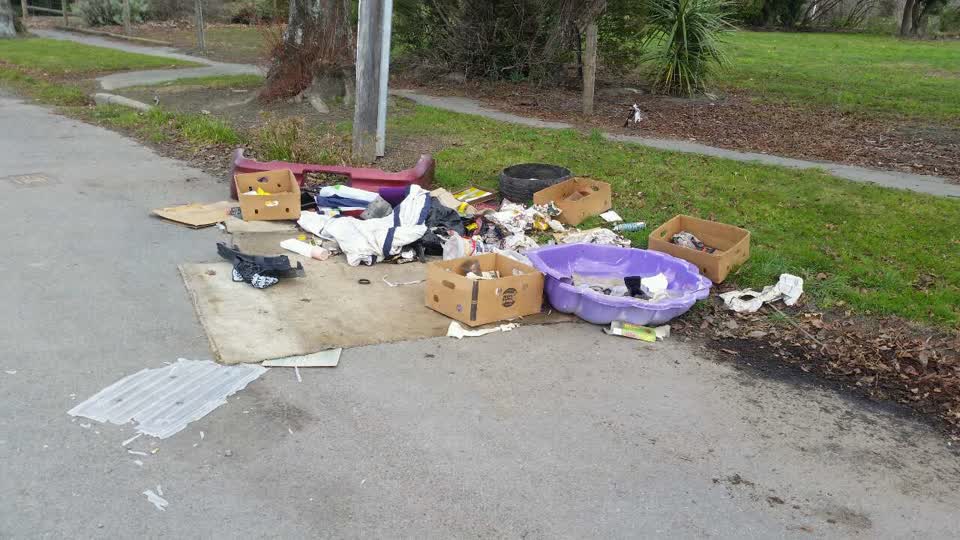 The photograph attached to this roading/streets report