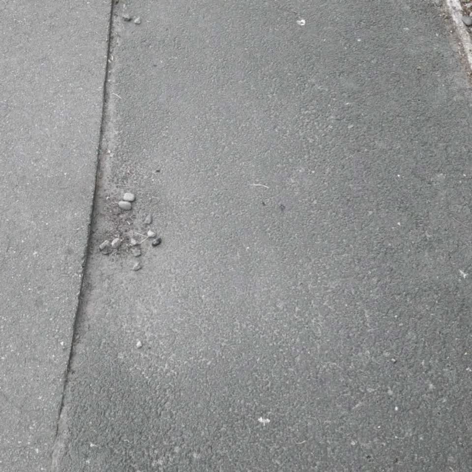The photograph attached to this roading/streets report