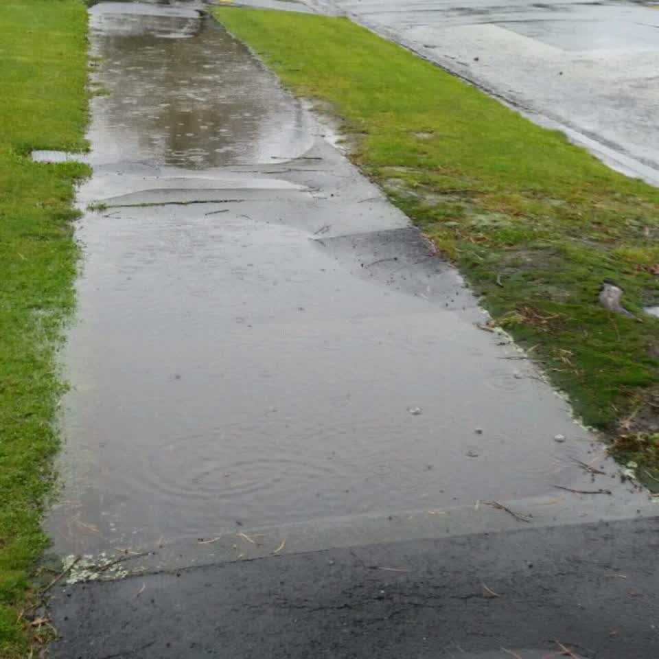 The photograph attached to this flooding report