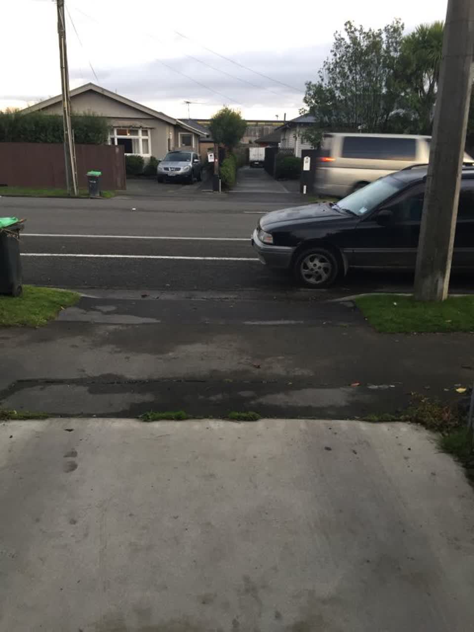 The photograph attached to this roading/streets report