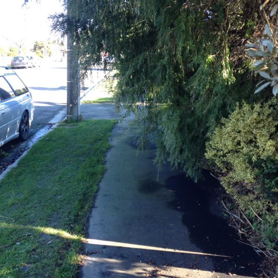 The photograph attached to this roading/streets report