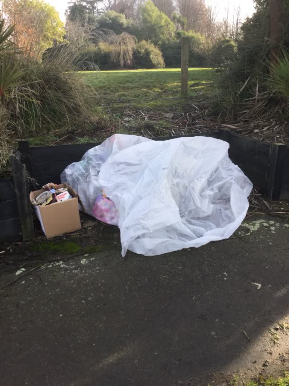 The photograph attached to this rubbish/recycling report